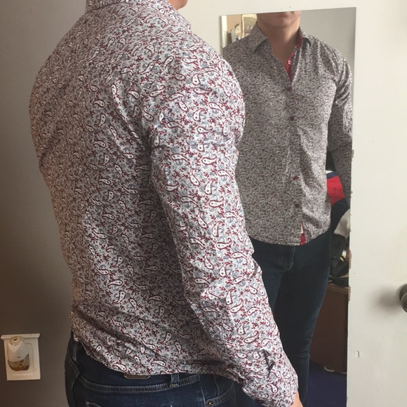 DE-NIKO Other - DE-NIKO pattern dress shirt for men